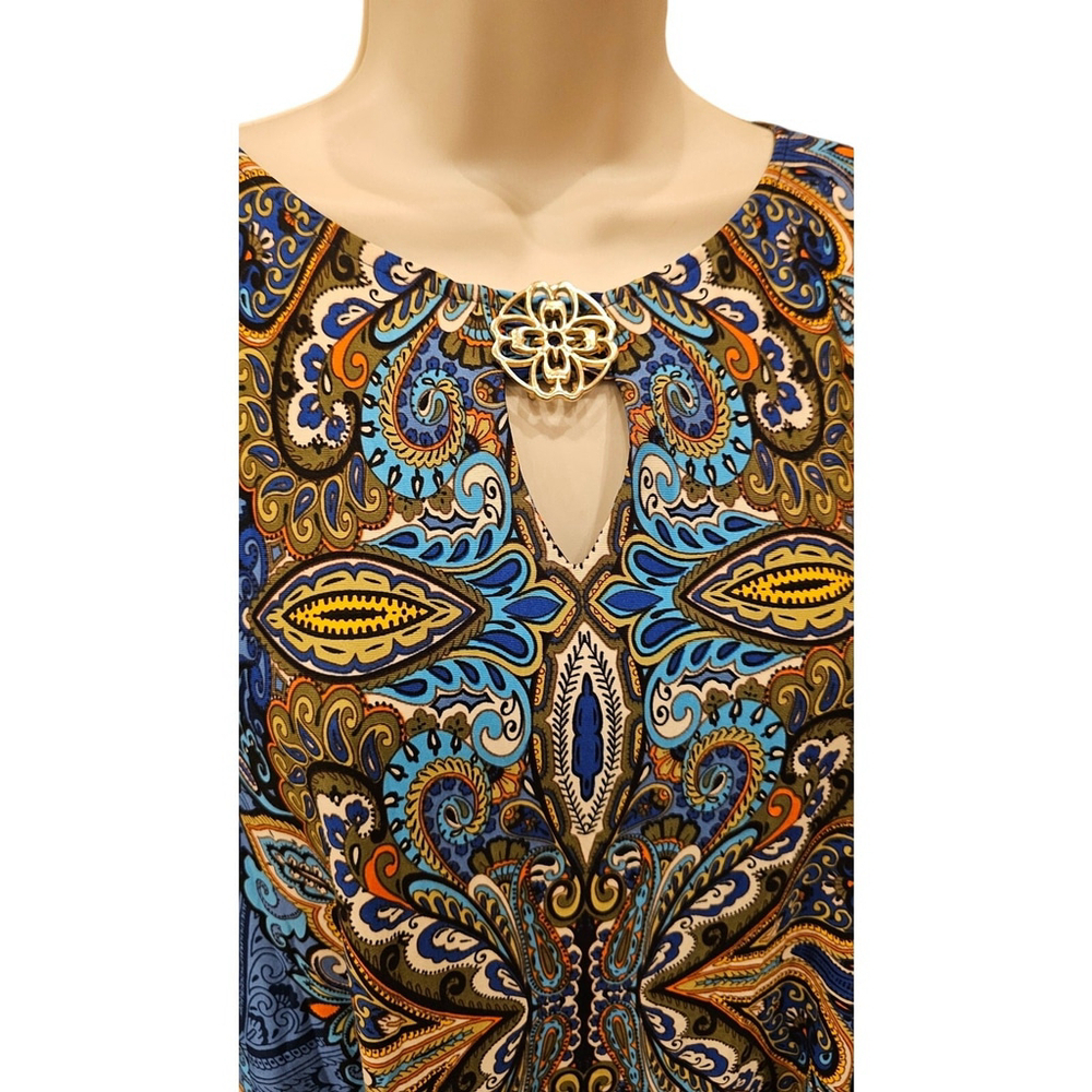 Sunny Leigh Large Geo Gold Medallion Dress - Picture 3 of 7